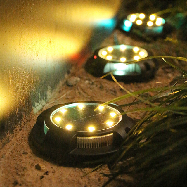  8kpl 4kpl 1kpl 1 W Aurinkopaneeli LED-valot Polun valot ja lyhdyt Aurikoladattava Vedenkestävä Koristeltu Lämmin valkoinen Valkoinen 1.2 V Ulkovalaistus Uima-allas Piha 4+8 LED-helmet Joulu Uusivuosi