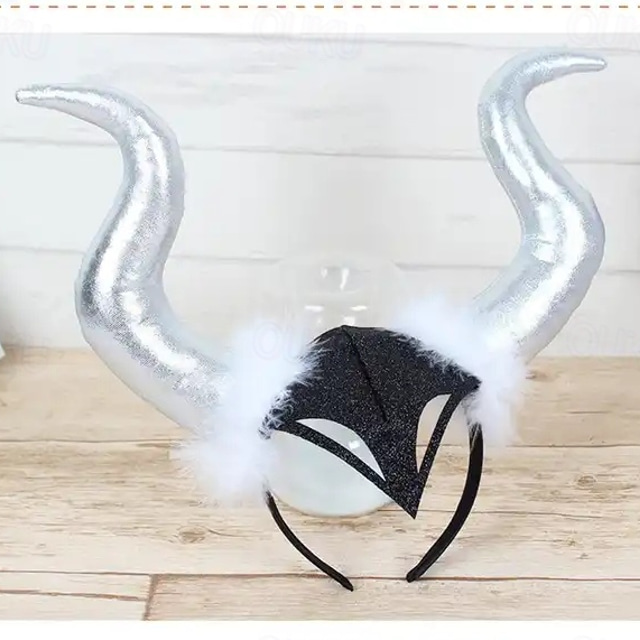  ראש ליל כל הקדושים קרן ליל כל הקדושים אבזם geadband כיסוי ראש מסיבת פסטיבל רוחות שמח תפאורה מסיבת ליל כל הקדושים 2024 סרט קרן גדול לראש