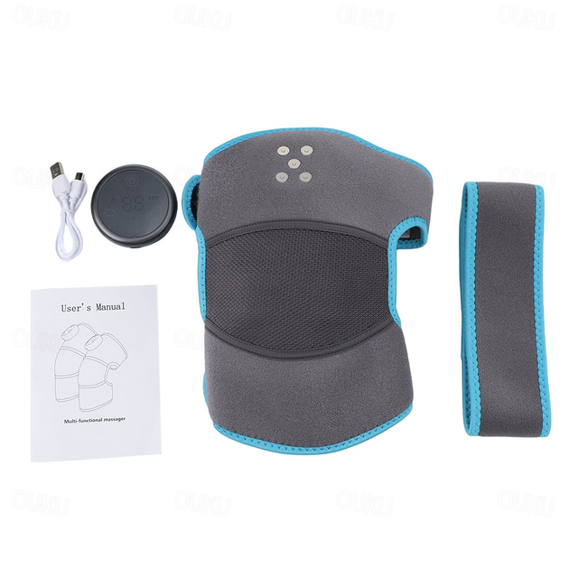  Electric Heating Vabration Shoulder Massage Brace Knee Shoulder Joint Therapy Vibration Massage Shoulder Elbow Brace Pain Relief