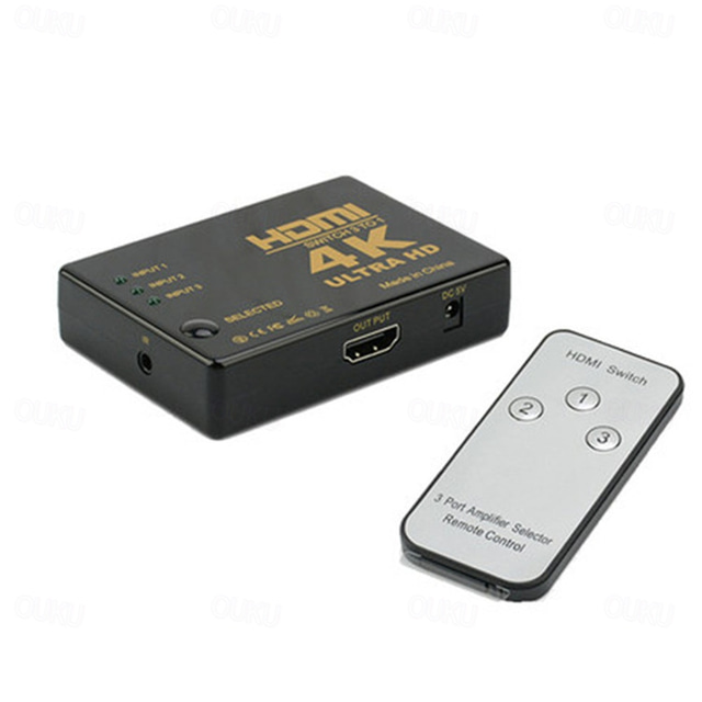  4k 2k 3x1 rozdzielacz kabla hdmi hd 1080p przełącznik wideo adapter 3 wejście 1 port wyjściowy koncentrator hdmi dla konsoli xbox ps4 dvd hdtv pc laptop tv