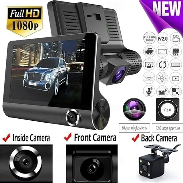 H35 1080p New Design / With Rear Camera / Boot Automatic Recording Car ...