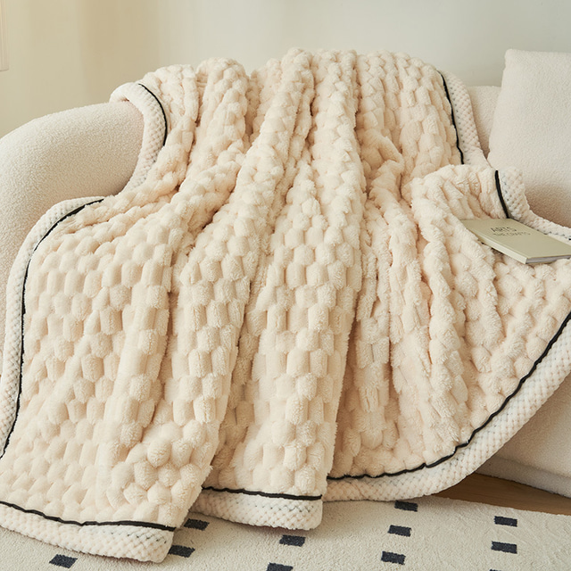  manta de sherpa pesada y acogedora manta de siesta gruesa de doble capa con frijol manta de terciopelo manta pequeña de franela sábana de cama manta de terciopelo coral manta de sofá