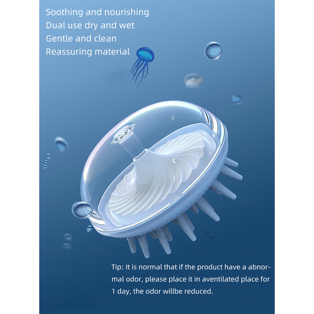 Dog Cat Brushes Health Care Fur Brush Silica Gel Comb Brush Baths