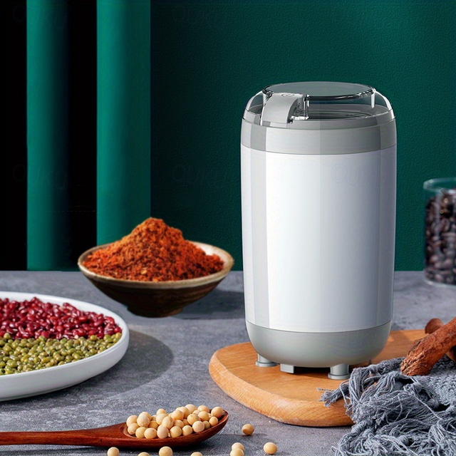  220ML 150W Powerful Grinder Grind Chinese Herbal Medicines Food Supplements Grains Seasoning Powder Coffee Beans - Detachable & Washable Compact & Easy to Carry & Store