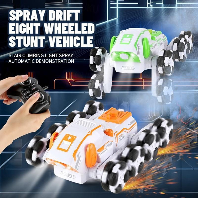 JJRC Remote Control Intelligent Robot Dog Eight Wheel Stunt Swing Arm