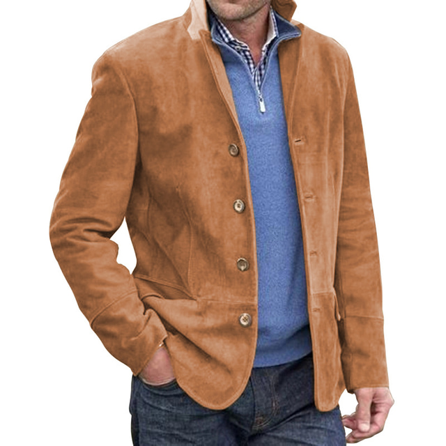Fabelhafte Wildlederjacke Herren Vintage Bild