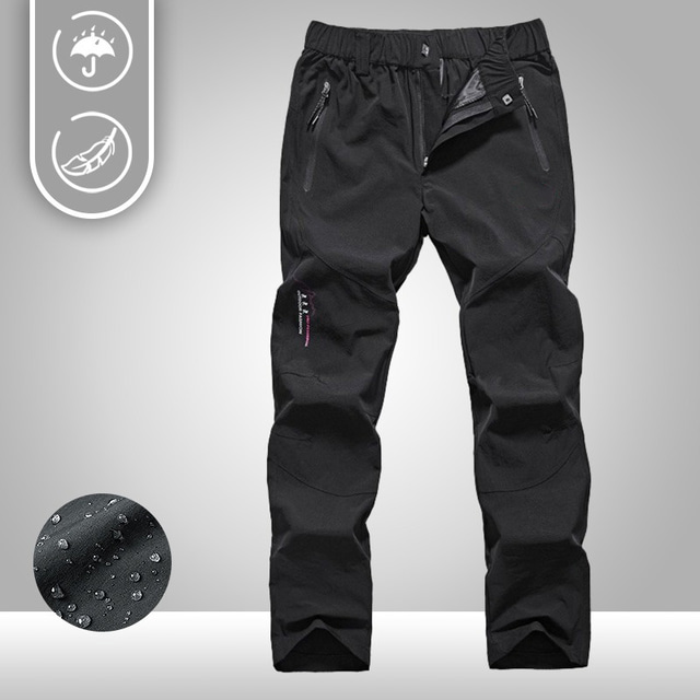  Dámské Dağcı Pantolonu Léto Jaro Podzim Venkovní Rychleschnoucí Multi Pocket Lehká váha Natahovací Kalhoty Spodní část oděvu Elastický pas Kapsa na zip Námořnická modř Černá Spandex Lov Rybařen