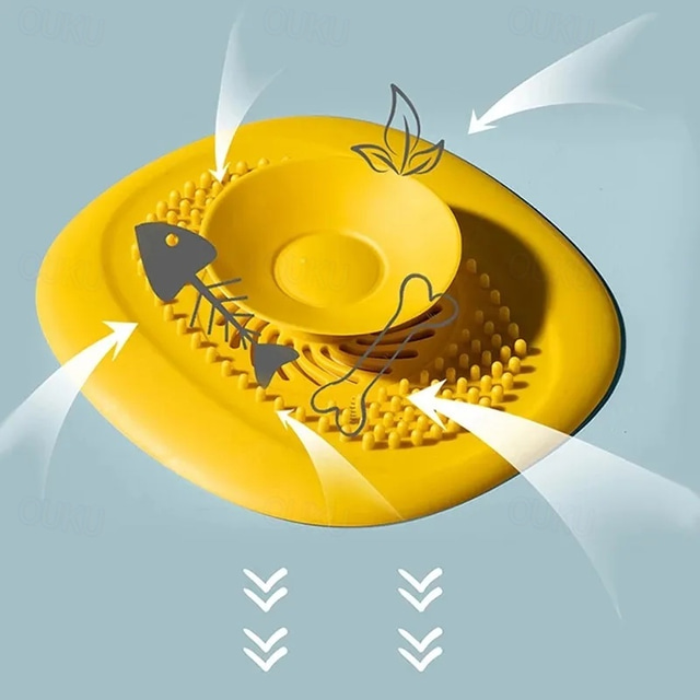  silikon diskbänksplugg duschfilter avloppslock propp diskbänk sil avlopp golvbrunn hårfångare badrumstillbehör