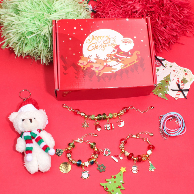 Advent Calendar 2024 Girls Christmas Charm Bracelet Countdown Calendar