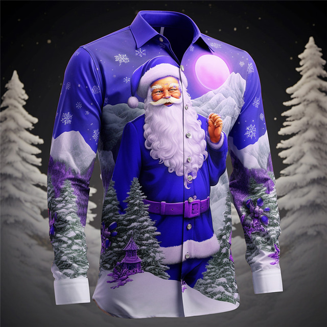  Санта-Клаус повседневная мужская рубашка на открытом воздухе уличная осень& Зимняя отложная рубашка с длинными рукавами, белая, желтая, розовая, S, M, L