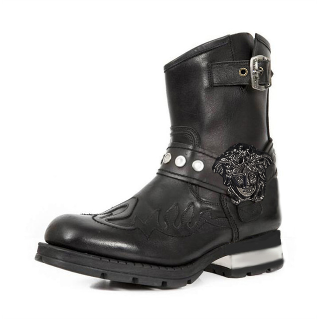 Bruno Marc Herren Motorrad Stiefel Schnürstiefel Boots Klassische