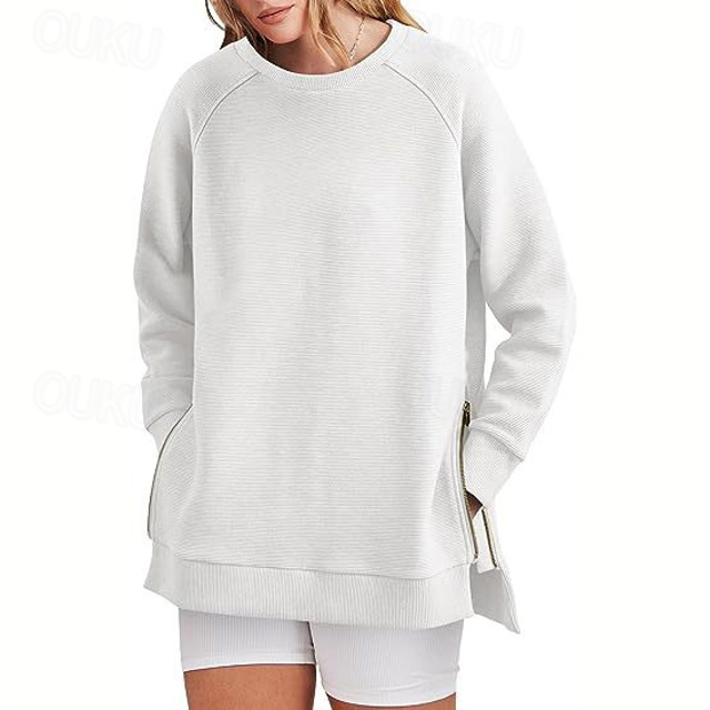  Hoodie Sweatshirt Plain For Women's Adults' Non-Printing Street Casual Daily