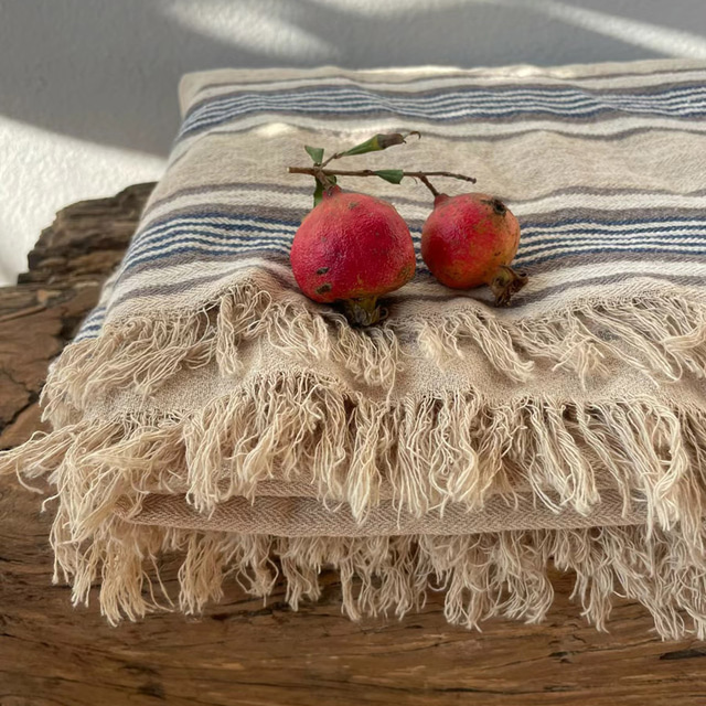  linnen deken met franjes voor bank/bed/bank/cadeau, natuurlijk gewassen vlas effen kleur zacht ademend gezellige boerderij boho interieur