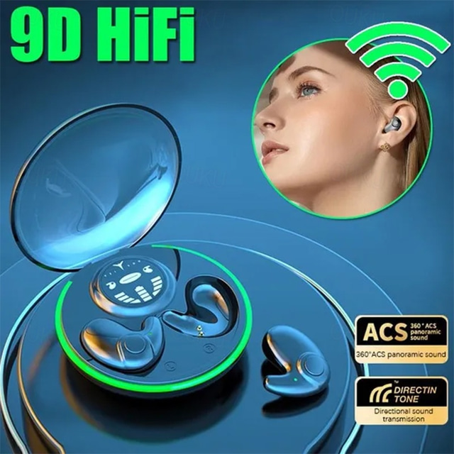 Wireless Stereo Sleep Headphones Mini inEar Noise Cancelling Earbuds