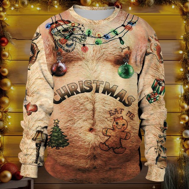  Christmas Santa Claus Reindeer Hoodie Cartoon Manga Anime 3D Print 3D Graphic For Couple's Men's Women's Adults' Christmas Carnival 3D Print