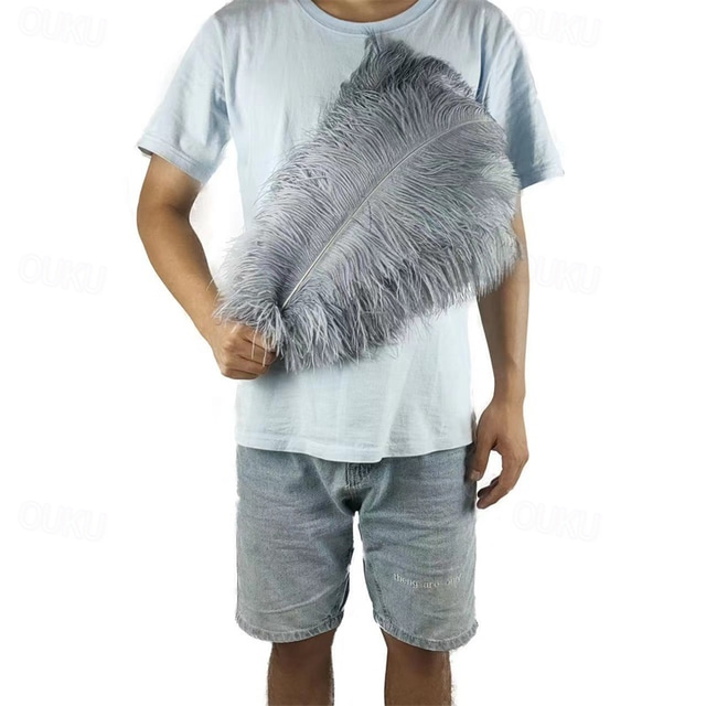  45-50cm Colorful Large Feather Ostrich Hair Table Flower Wedding Decoration Ostrich Feather