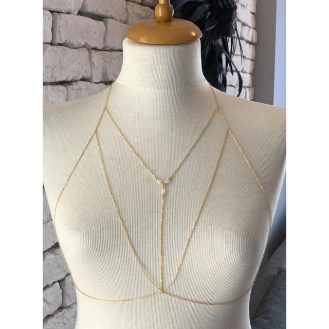  Gargantilhas Cadeia corpo / Cadeia de barriga Catenina per il corpo Elegante & Luxuoso Brilhante Sensual Liga Para Cosplay Carnaval Mulheres Jóias de fantasia Jóias da moda