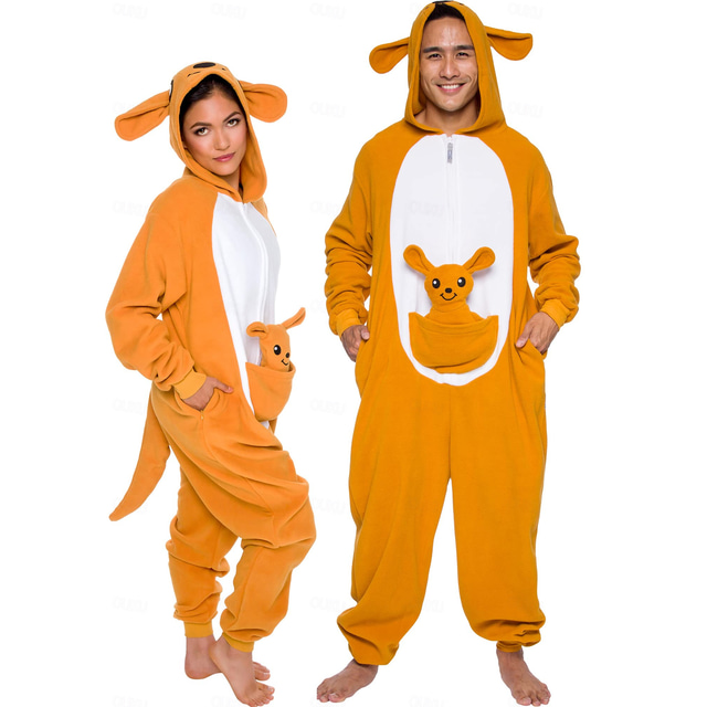  Dla dorosłych Kreskówki Kostium grupowy Odzież nocna Piżama Onesie Strój karnawałowy Zwierzę Piżama Onesie Piżama Kigurumi zabawny kostium Dla Mężczyźni i kobiety Karnawał Rysunek