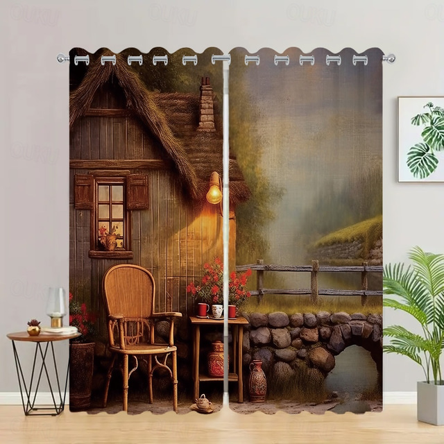  2 panely fantasy závěs závěsy zatemňovací závěs do obývacího pokoje ložnice kuchyně ošetření oken tepelně izolovaná místnost zatemnění
