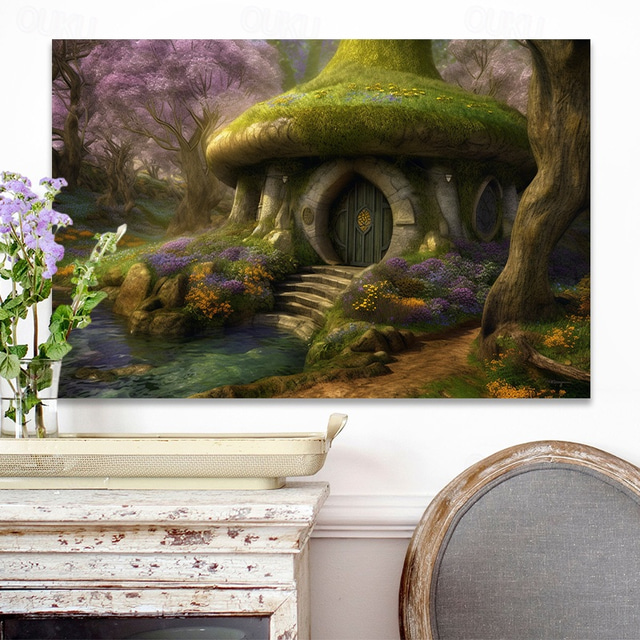  Landscape Wall Art Canvas Wonderful Tree Cave Prints and Posters Pictures Decorative Fabric Painting For Living Room Pictures No Frame