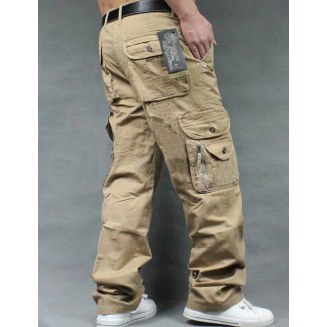 Herren Arbeitshose Cargohose 902 – Schwarz, Bundhose Montagehose Größen 44-70, Polyester