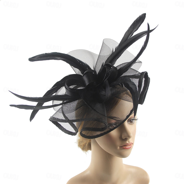  Retro Vintage 1950er 1920er Kopfschmuck Partykostüm Fascinator-Hut Damen Maskerade Urlaub Veranstaltung / Fest Date Erwachsene Hut Ganzjahres