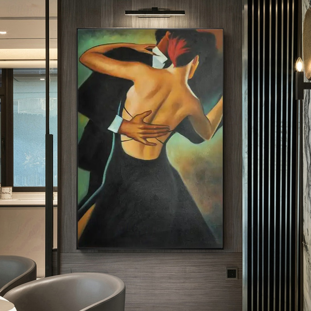  Spain Style Flamenco Arts Couple Canvas Handpainted Dancer Woman Wall Art Dancing Wall Decor Handmade On Canvas Home Office Decoration(No Frame)