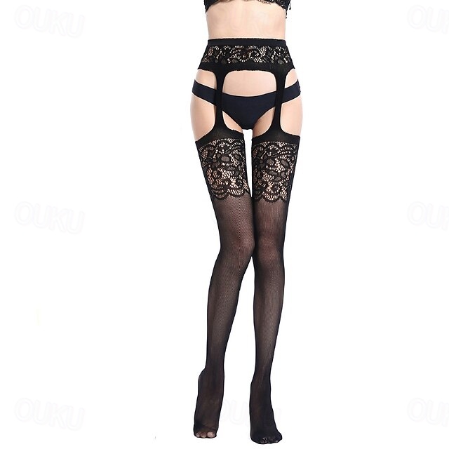  Ladies Sexy Hollow Stockings Jacquard Pants Leggings Home Outfits
