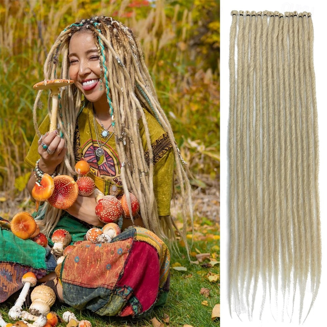 Paraglame 24 Inch Ombre Honey Blonde Dreadlock Extensions Single
