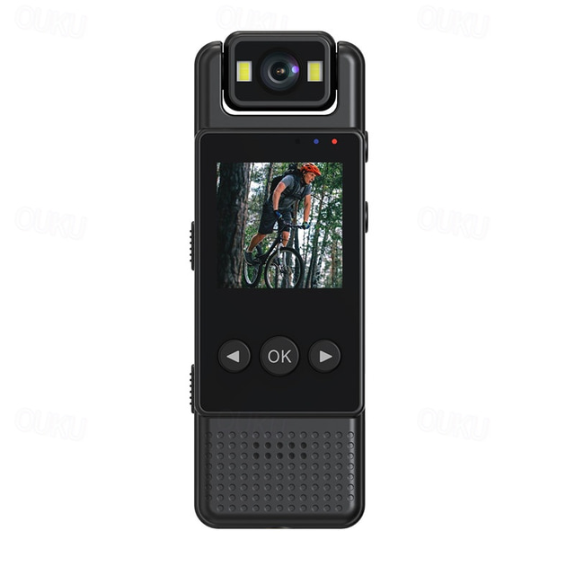  The new portable handheld sports HD 1080P back pocket camera rotates 180 Mini WIFI camcorder