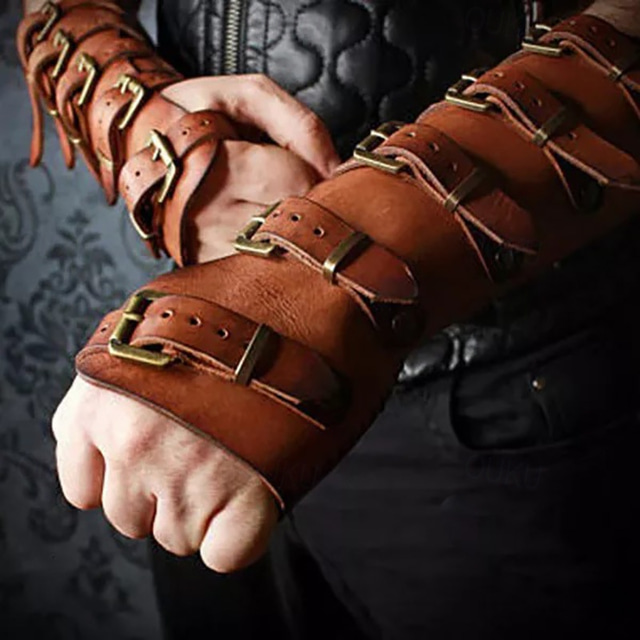  Retro / vintage Keskiaika Renessanssi Aseet ja haarniskat Ranneke Armband Ren Faire Ritari Viikinki Ristiretki Jousiammunta Miesten Viikinki Fantasia Halloween Karnevaali Naamiaiset Juhla Naamiaiset