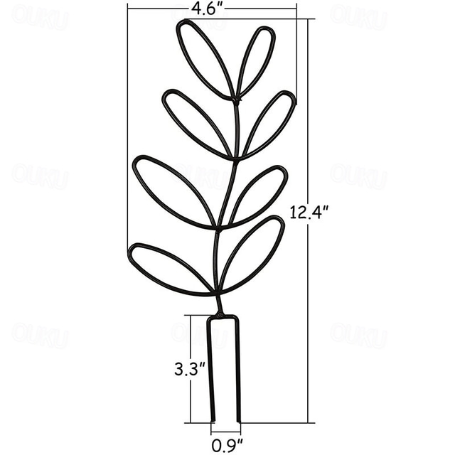  Plant Climbing Frame Rattan Climbing Iron Flower Frame Outdoor Potted Plant Iron Bracket Plant Support Fixing Rod