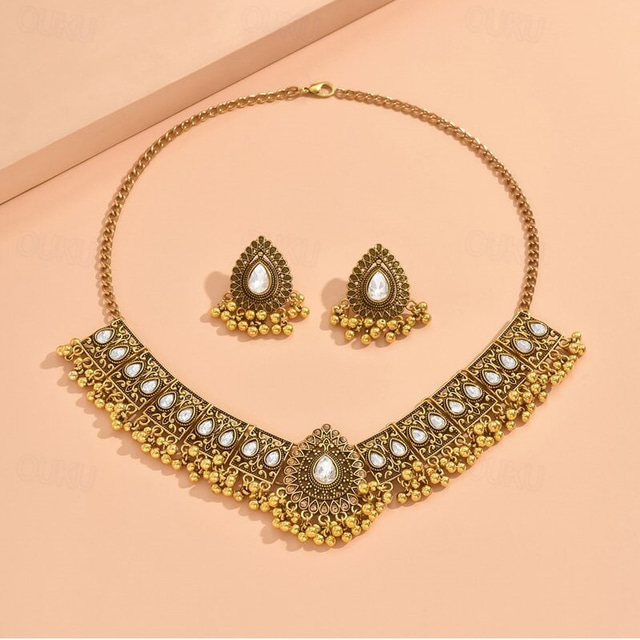  Seturi de bijuterii 1 Aliaj Cercei Coliere Pentru femei Elegant Punk Drăguţ Încântător Geometric Prețios Geometric Shape Set de bijuterii Pentru Petrecere Petrecere / Seară