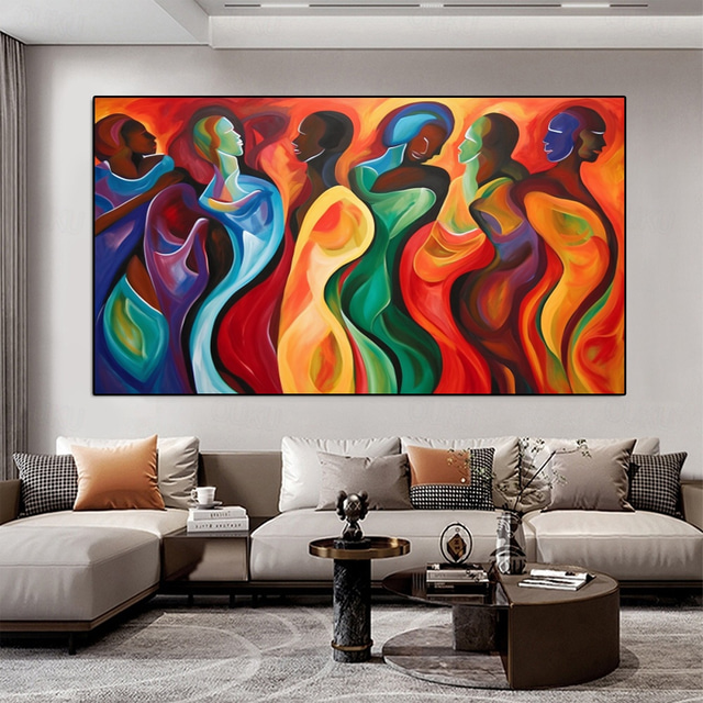  Abstract Figures Acrylic OIL Painting Handmade Modern Wall Art Painting Handmade Figurative Painting Abstract Wall Art Large Figure Abstract colorful wall Painting