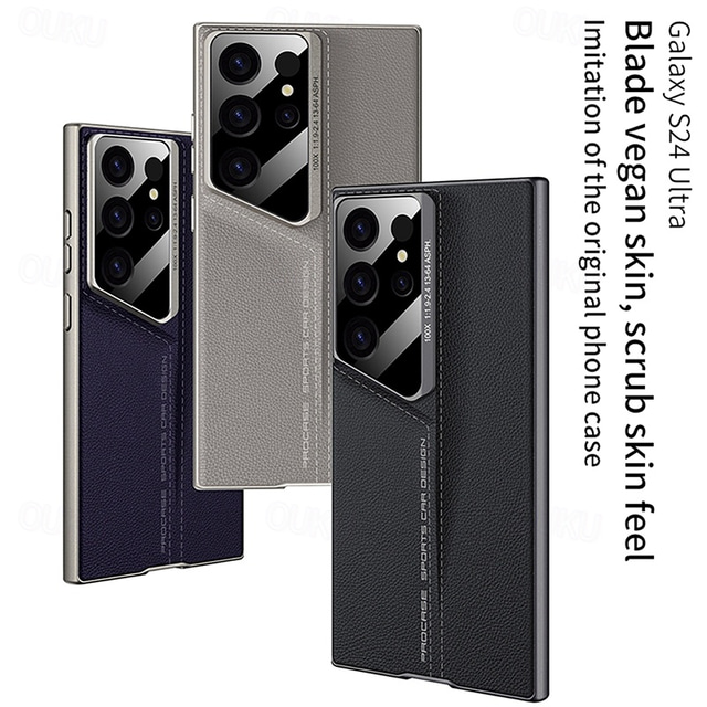  teléfono Funda Para Samsung galaxia S24 Ultra S23 Ultra S25 Ultra Funda Trasera con bolígrafo S Antigolpes TPU Cuero de PU