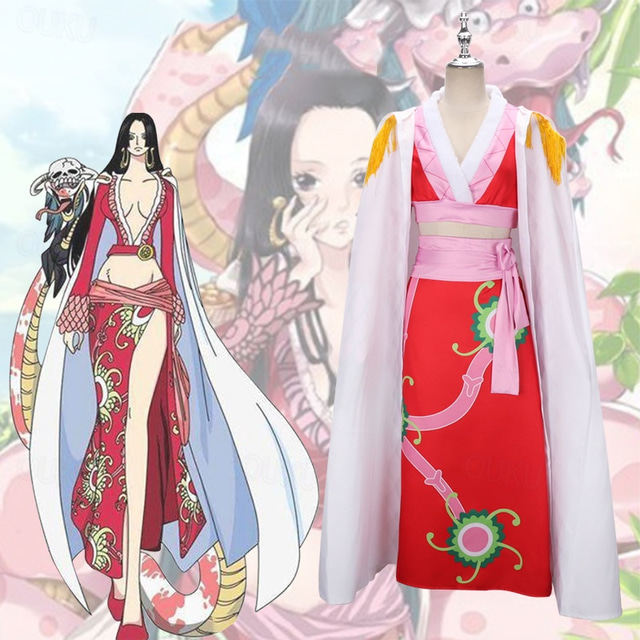  One Piece Boa Hancock Anime Cosplay Costume Outfits Cosplay Suits Carnival Masquerade Top Skirt Cloak For Women's Adults'