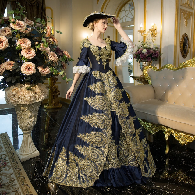Vestido Gótico Victoriano De Época Para Mujer, Diseño Rococó Con Estampado Largo, Ideal Para Mascaradas, Halloween Y Fiestas Renacentistas
