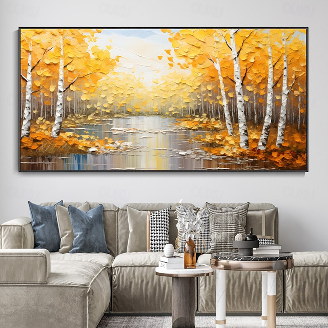  mintura handgemaakte bos olieverfschilderijen op canvas grote muur kunst decoratie moderne abstracte boom landschap foto voor home decor gerold frameloos ongerekt schilderij