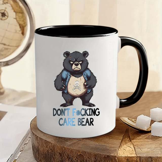 1pc Funny Black Bear Coffee Mug Novelty Coffee Mug Funny Mug Couple ...