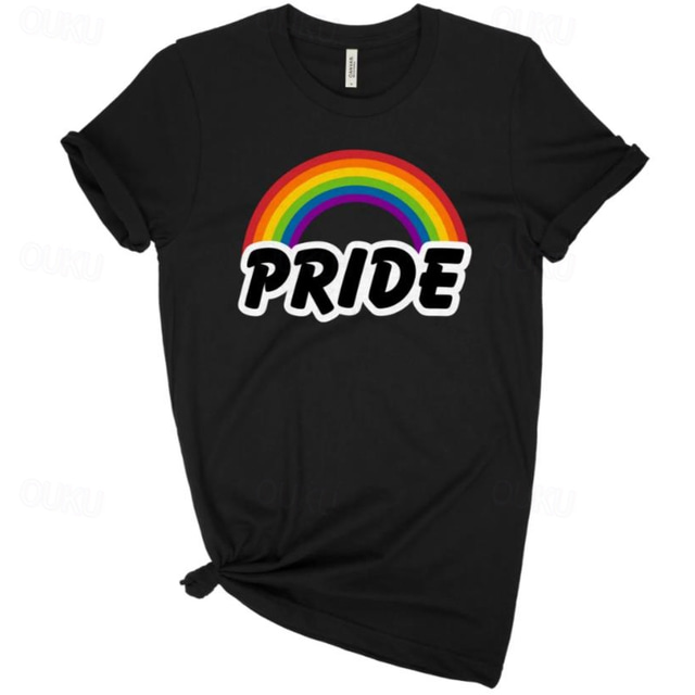  LGBT LGBTQ Japonesa/Curta Camisas do orgulho Arco-Íris Orgulho Lésbica gay Para Unisexo Adulto Dia Das Bruxas Carnaval Baile de Máscaras Hot Stamping Parada do Orgulho Mês do Orgulho
