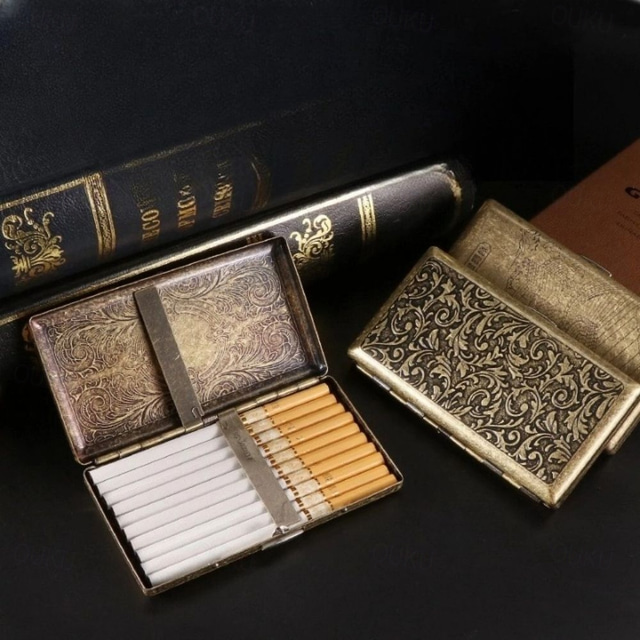 cigarette holder with built in lighter TAUDI Cigarette Box Case with Lighter, Slim Cigarette Holder for Smoking  for Men Plastic Electronic Gas Lighter Price in India