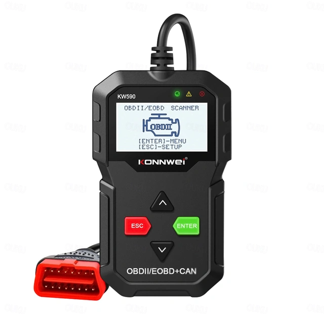 FYAUTOPER KONNWEI KW590 12V Car OBD Fault Diagnosis Instrument