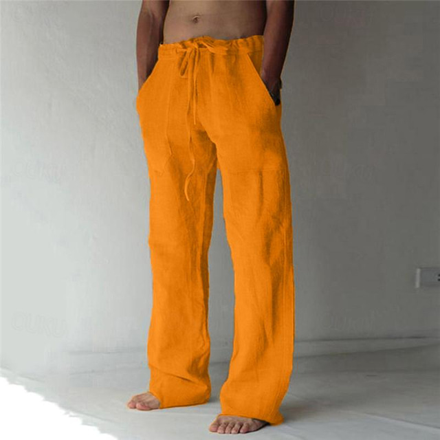 Men's Trousers Summer Pants Baggy Pants Beach Pants Casual Pants ...