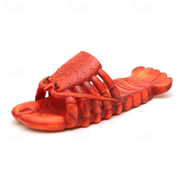  Shark Slippers Creativity Comfort Funny Lobster Slippers Big Size Slippers, Pool, Beach & Shower Shoes Casual Shoes Sandals for Men Women & Kids Summer Sandals