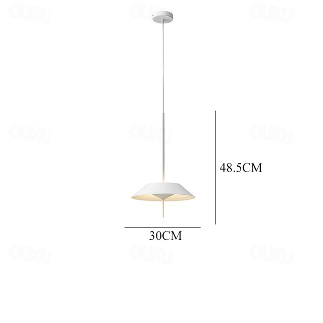  lampada a sospensione a led isola cucina lampada a sospensione 1 luce 30 cm design singolo metallo finiture verniciate camera da letto moderna in stile nordico sala da pranzo 110-240v