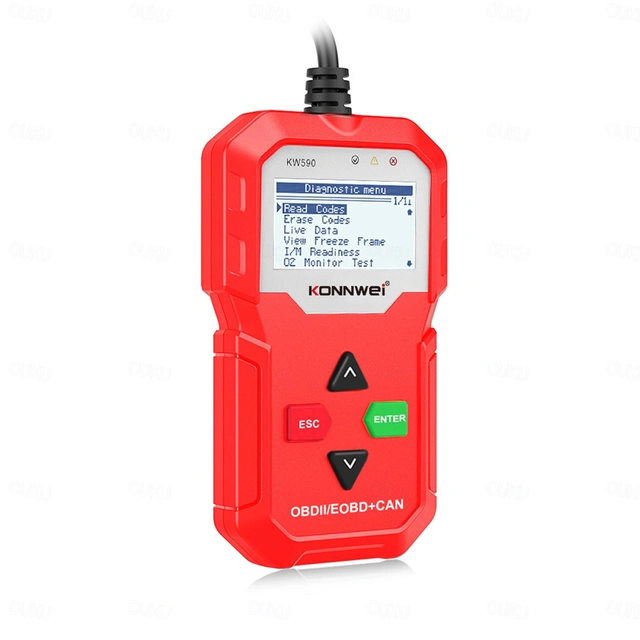 FYAUTOPER KONNWEI KW590 12V Car OBD Fault Diagnosis Instrument