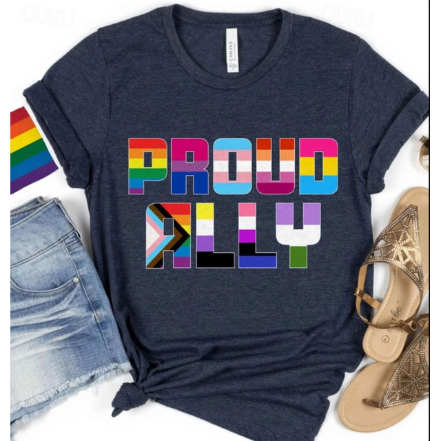  LGBT LGBTQ חולצת טי חולצות גאווה קשת דגלים של ברית גאה לסבית הומו עבור יוניסקס מבוגרים האלווין (ליל כל הקדושים) קרנבל נשף מסכות הטבעה חמה מצעד הגאווה חודש הגאווה