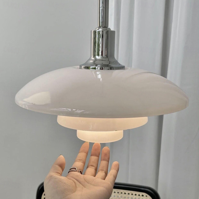  Lampe suspendue LED pour îlot de cuisine, 1 lumière, 28,5 cm, design unique, e27, finitions peintes en métal, style nordique moderne, chambre à coucher, cafés, 110-240 V