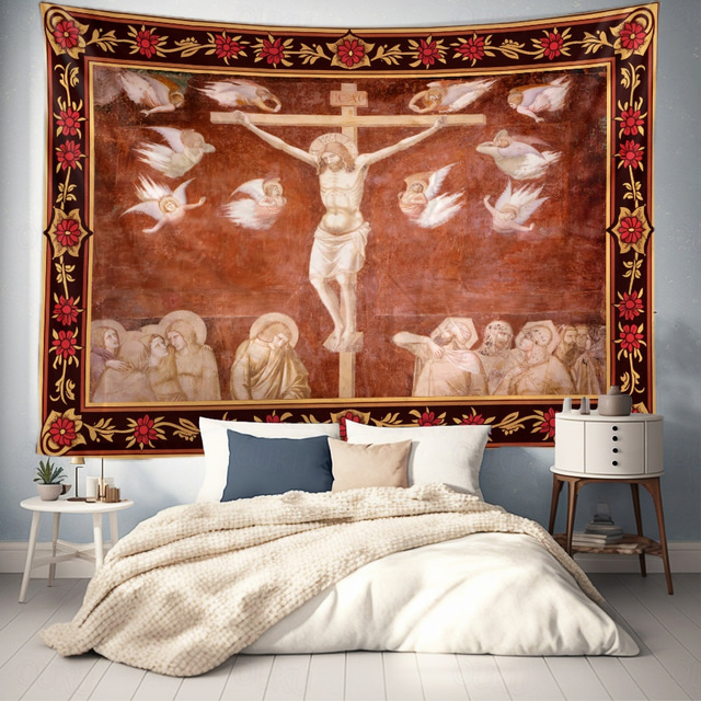  Medieval Tapestry Middle Age Tapestry Gothic Art Large Tapestry Mural Decor Photograph Backdrop Blanket Curtain Home Bedroom Living Room Decoration