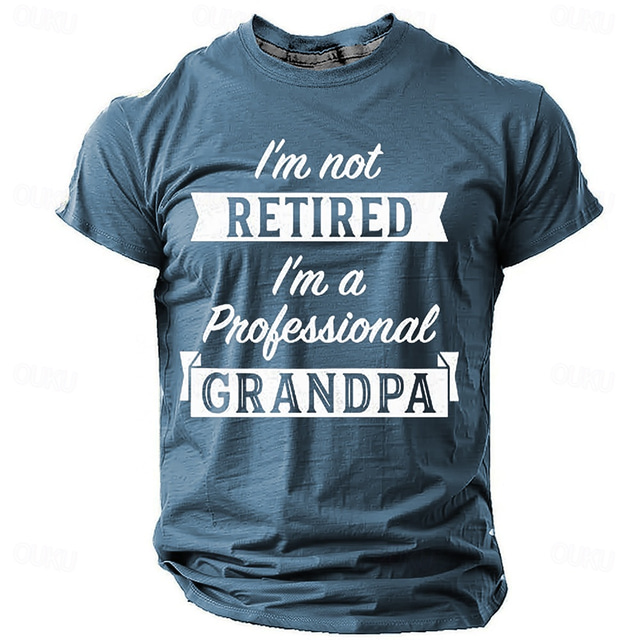  Men's Quotes & Sayings T Shirt Short Sleeve T shirt 3D Print Crew Neck Shirt Fashion Athleisure Street Sports Outdoor Blue Green Gray Summer Spring Clothing Apparel S M L XL XXL XXXL